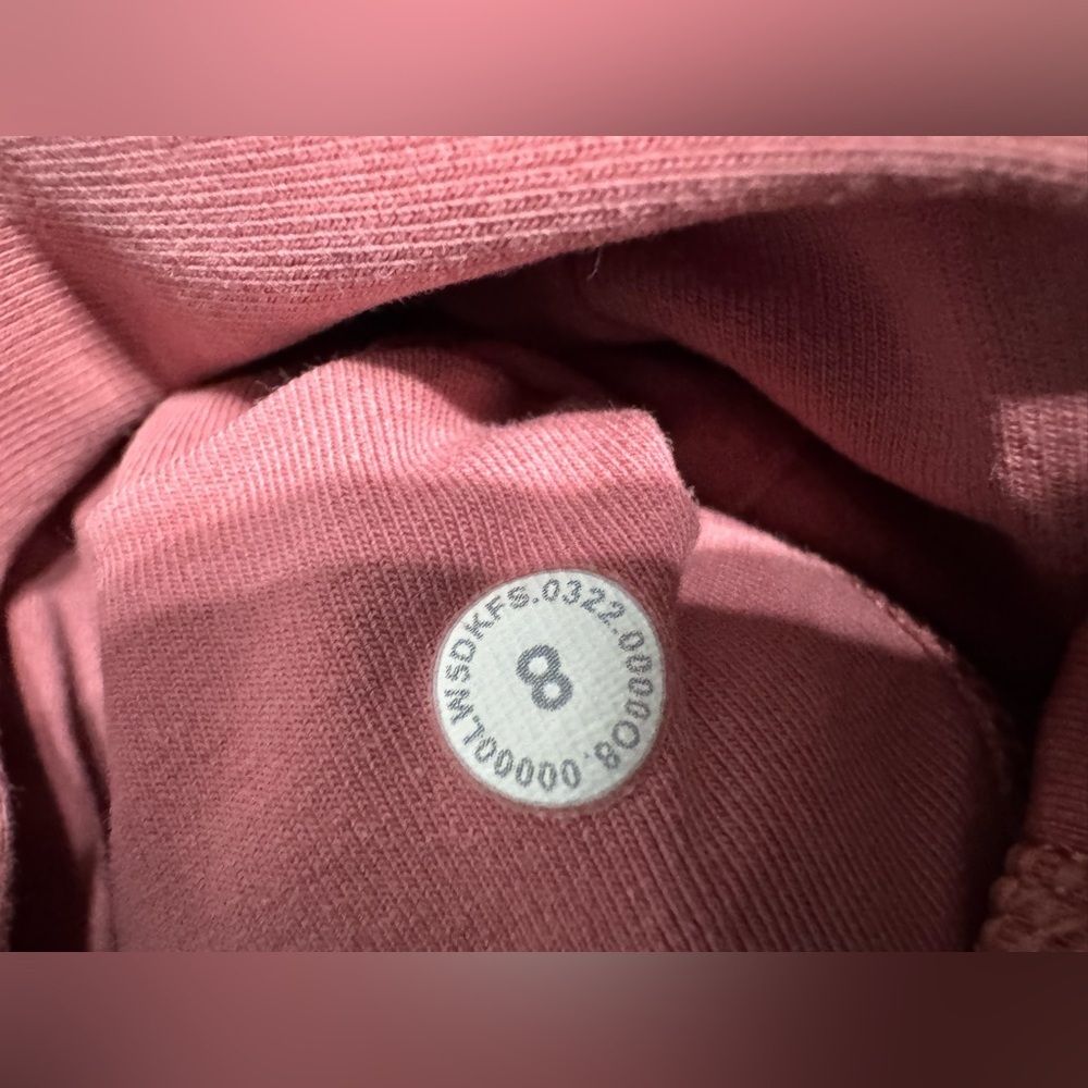Lululemon Scuba High-Rise French Terry Jogger in Smoky Red - Picture 8 of 9